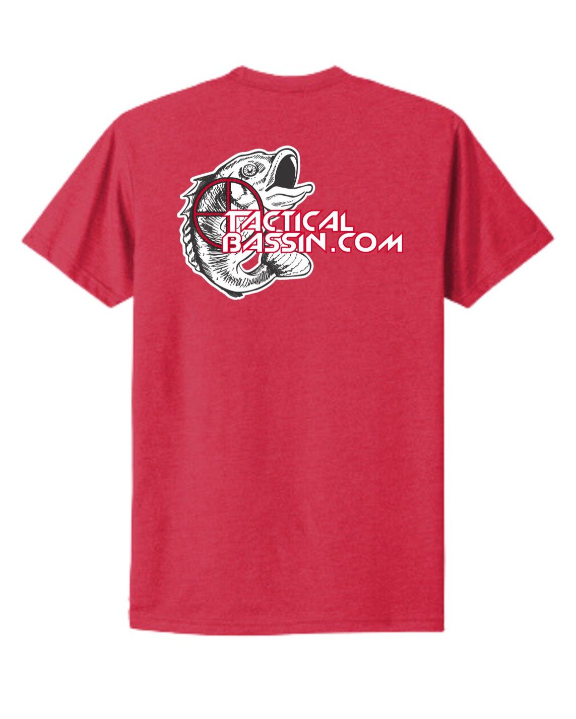 Tactical Bassin' Red Short Sleeve T-Shirt