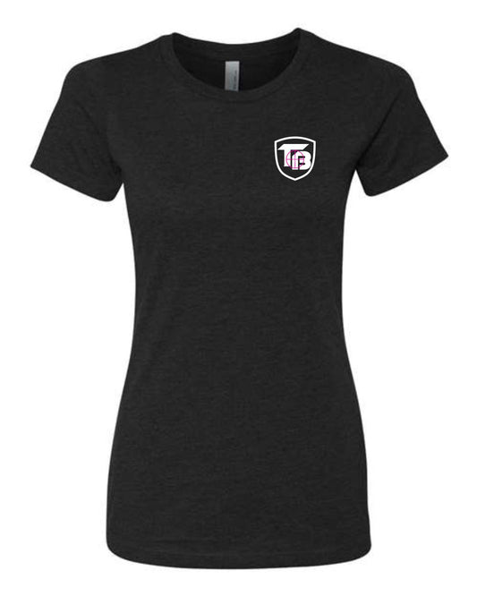 Tactical Bassin' Women's Black/Pink T-Shirt