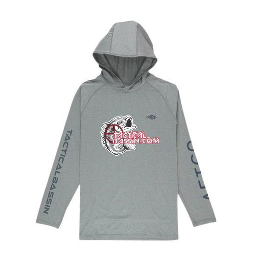 Tactical Bassin' Gray Samurai Hoodie Shirt